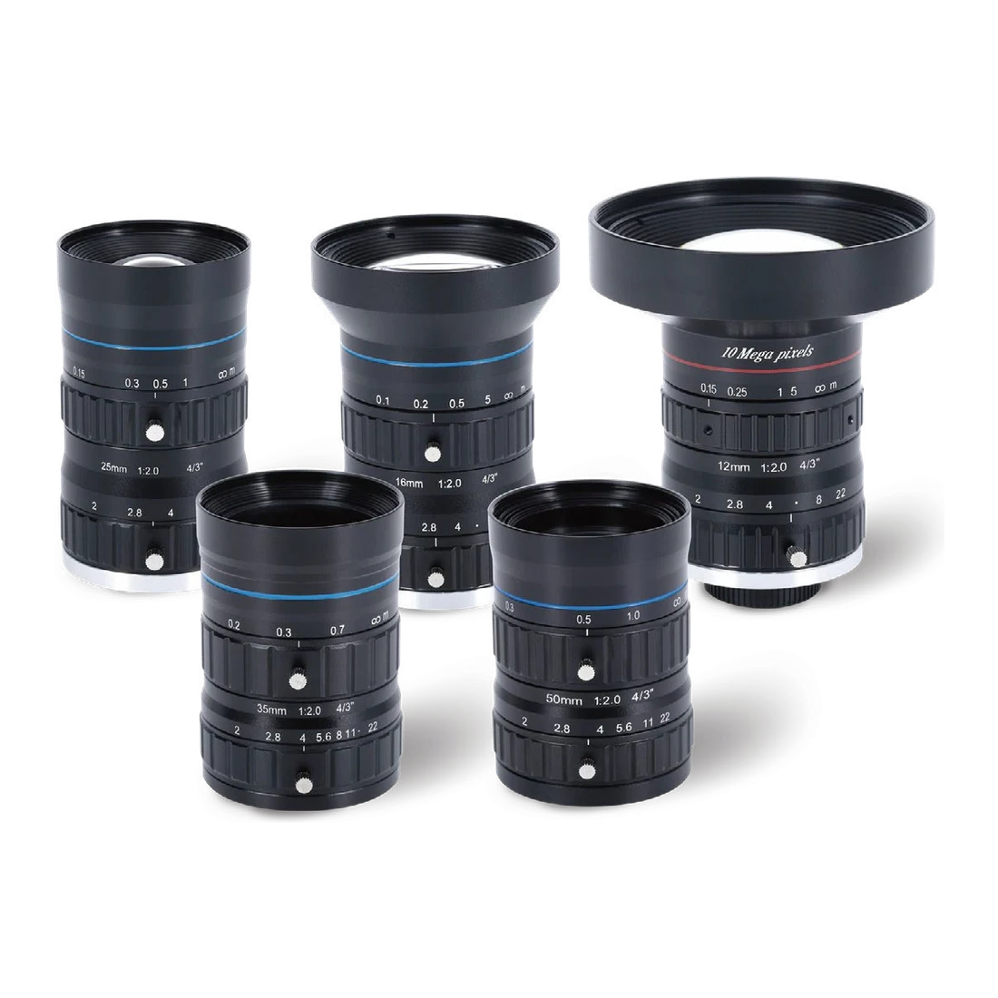 12 mm, 4/3", C-mount Machine Vision Lens (LS-XTY1243)